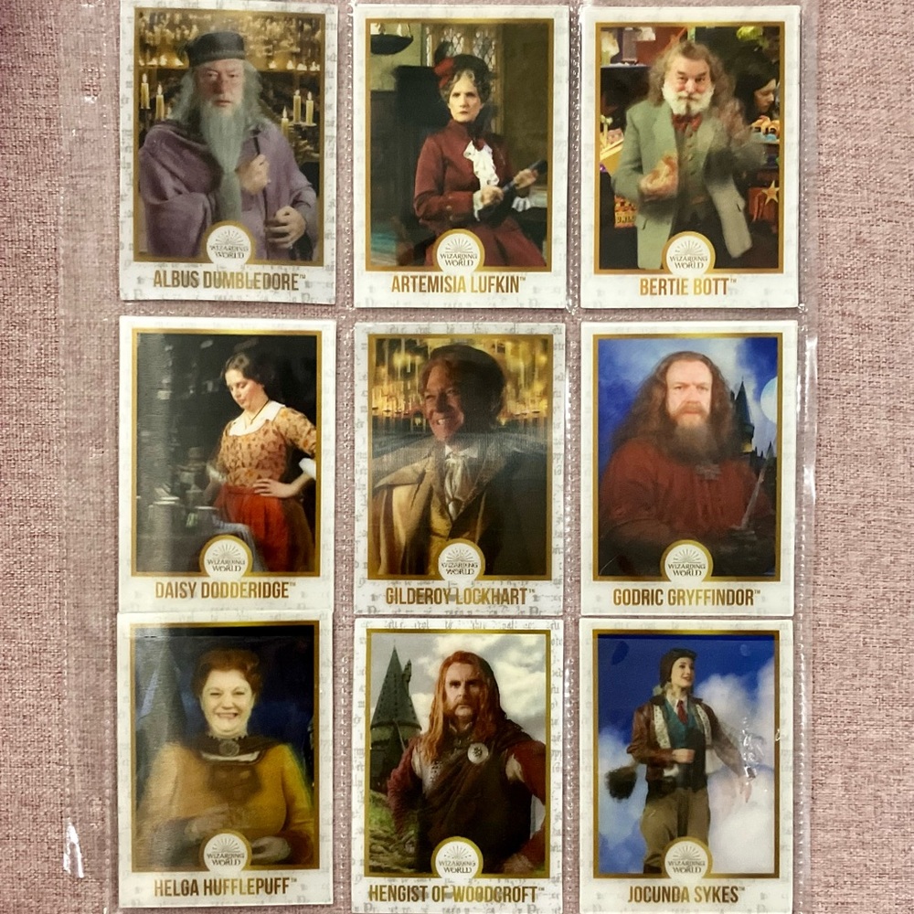 Set of 11 Lenticular HP Wizard Cards